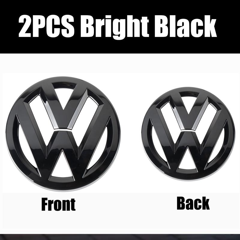 For VW Volkswagen Car Logo Front Grille Rear Trunk Decoration Sticker For VW GTI Golf MK6 Polo Passat B6 CC Tiguan T-ROC Jetta Arteon zs3