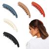 Frosted Texture Hair Clip Vertical Hairpin Banana Clip Strong Grip Horsetail Hair Fixing Clip Hair Accessories