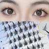 False Eyelashes Natural Simulation Thick Curl Thin Stem Single Cluster Segmented False Eyelashes