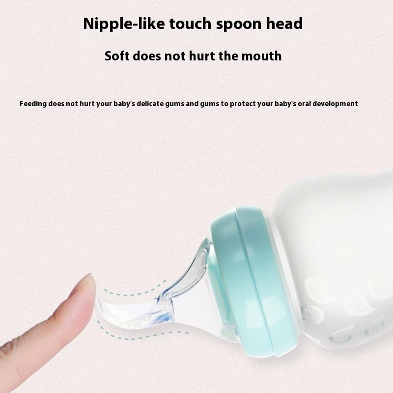 Бутылочка для кормления новорожденных с широким горлом, бутылочка для рисовых хлопьев, соломенная чашка, набор 3 в 1, мягкая ложка для кормления из пищевого силикона