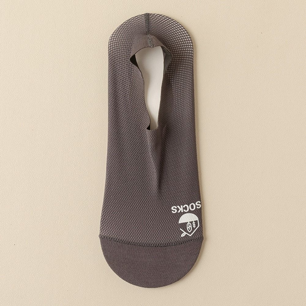 Fashion Simple Breathable Invisible Comfortable Sock Slippers Mesh Socks Man Socks Solid Color