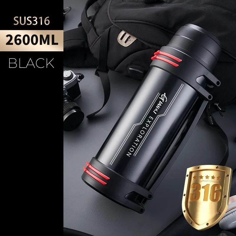Stainless Steel Thermos Bottle Vacuum Large Capacity Flasks Water Bottle Insulated Water Outdoor Travel Bottle Cup Keeping Warm