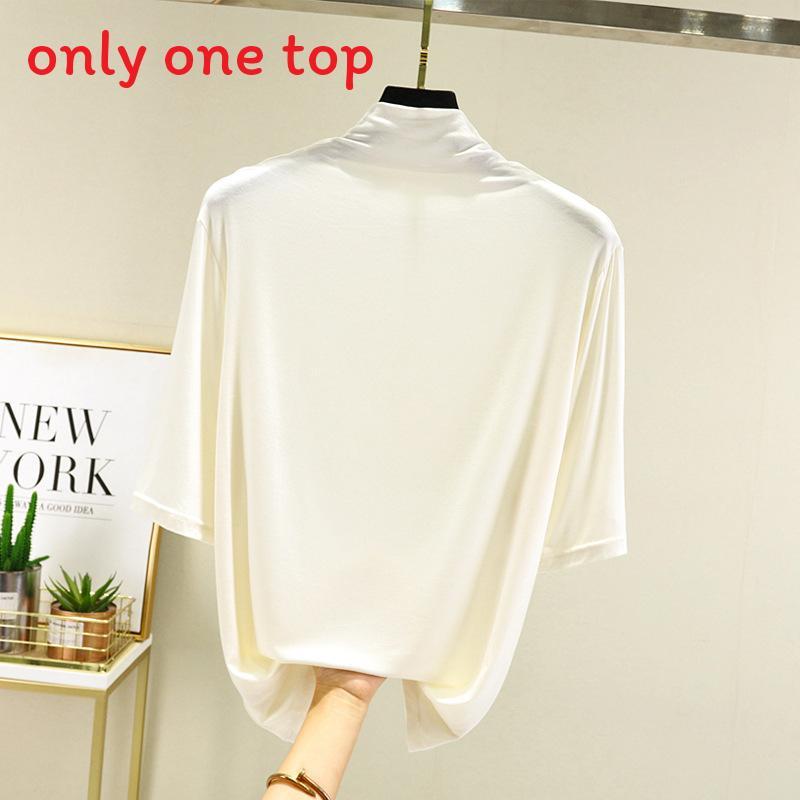 Modal Half High Neck T Shirt For Women With Soft Knit Fabric And Casual Style