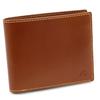 Tanned Leather Bifold Wallet ZH0481 Stitch 60401 (Billfold) Brown/Yellow [Brown]