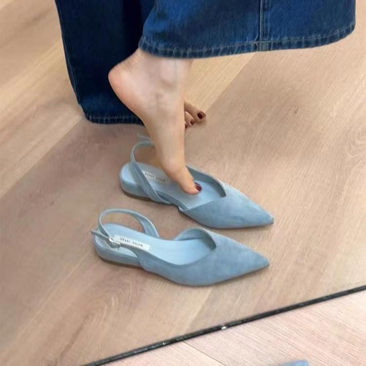 Французский темперамент вечерние туфли-лодочки с острым носком и низким каблуком женские новые юбка фея желтый сумка голова сандалии женские летние