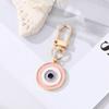 Pendant Car Key Ring Handbag Charms Blue Eye  Key Chain Irregular Heart Keyring Evil Eye Keychain