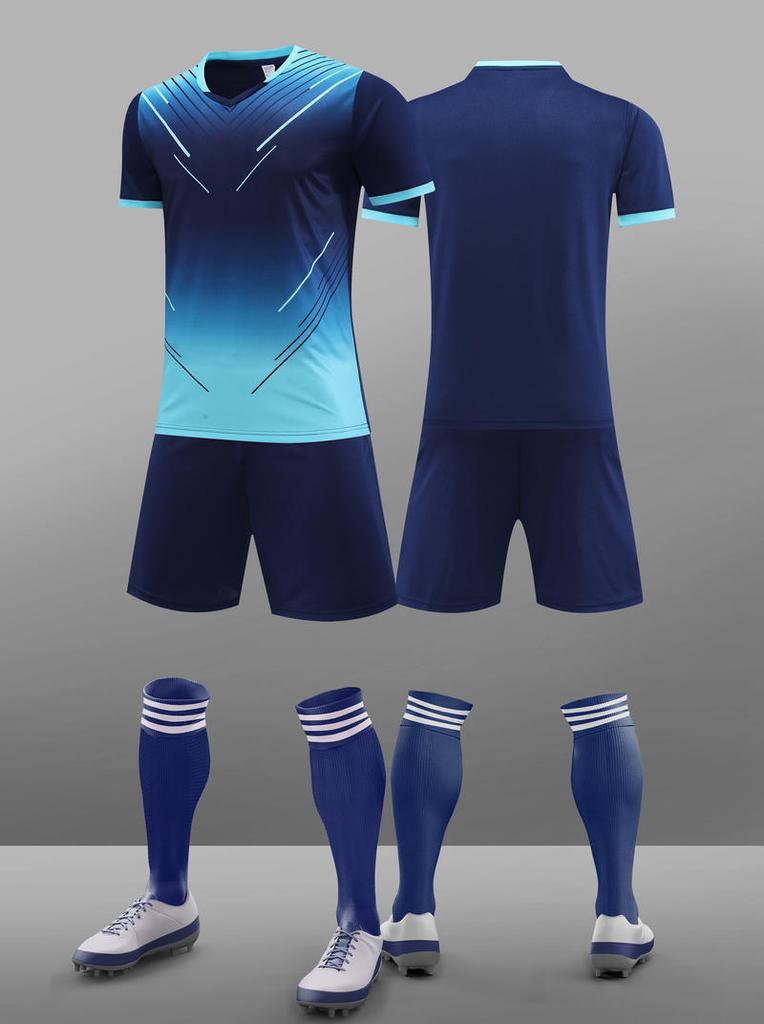 Комплект футбольной формы, Тренировочная форма для мужчин и женщин, Короткий рукав, Быстросохнущая, Для студентов, Детская футбольная форма, Спортивная начальная школа S