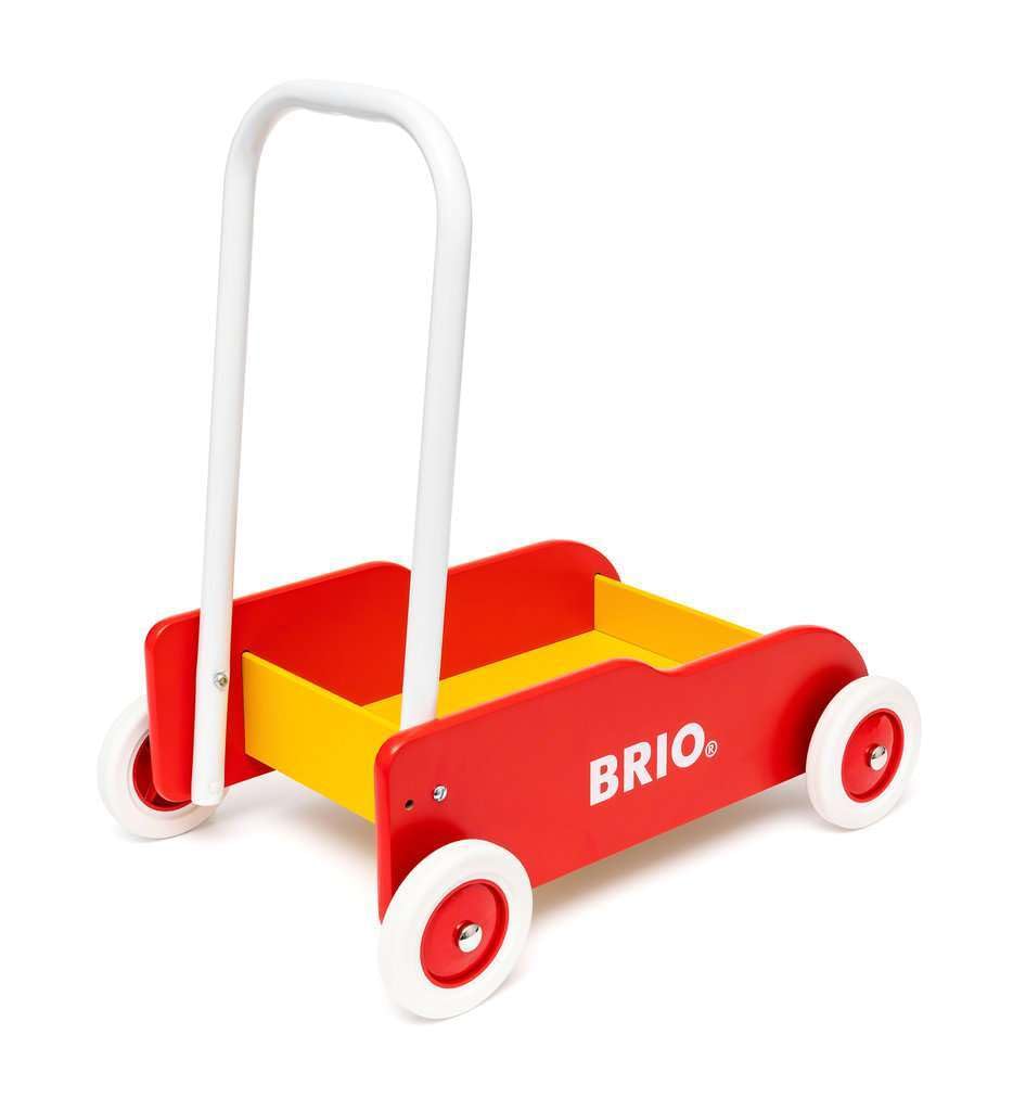 BRIO 31350 Target Ages 9 Wagon Wooden Educational Walking Wheelbarrow, Red, Months~ (Katakata Toy, Toy, Toy, Practice)