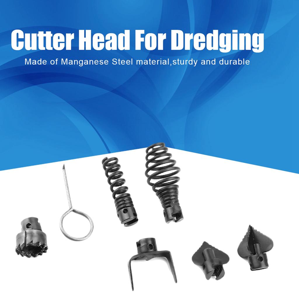 7 шт./компл. 16 мм марганцевая сталь дренажный очиститель трубопровод дноуглубительная машина режущая головка для дноуглубительного инструмента