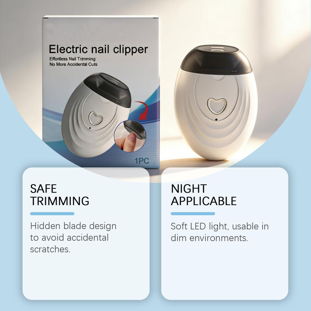 Electric Nail Clipper Trimmer Rechargeable