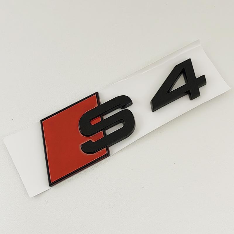 3D ABS Хромированный Черный Логотип S3 S4 S5 S6 S7 S8 Шильдик Наклейка Значок на Багажник Автомобиля Для Audi 8Y 8P 8V B6 B8 B9 8T C4 C6 C7 C8 Аксессуары