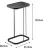 Yamazaki Jitsugyo Sorting Garbage Bag Holder Black Approximately W22 X D33 X H55cm LUCE Trash Can Easy To Remove Garbage Bags 7553 (Yamazaki)