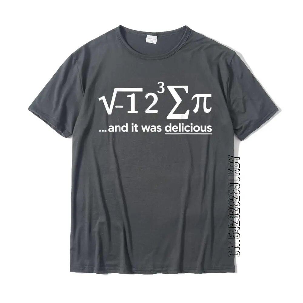 Футболка «Я съел пирог, и это было вкусно» Футболка «Матема Пи» Топы Рубашки Негабаритные крутые хлопковые футболки унисекс Повседневная футболка