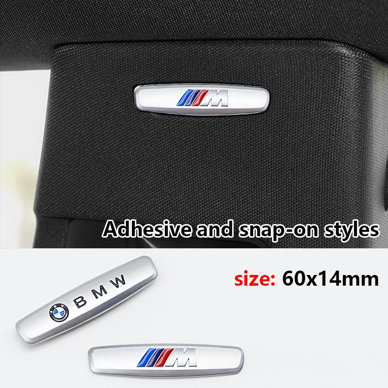 AAAQH1 1/2Pcs Metal Car Interior Seat Dashboard Emblem Sticker M logo for BMW M Performance E90 F30 G20 X3 X5 X7 Tuning Styling Badge