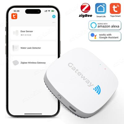 Tuya ZigBee Gateway Hub Устройство автоматизации умного дома Беспроводной мост Приложение Smart Life Пульт дистанционного управления Работает с Alexa Google