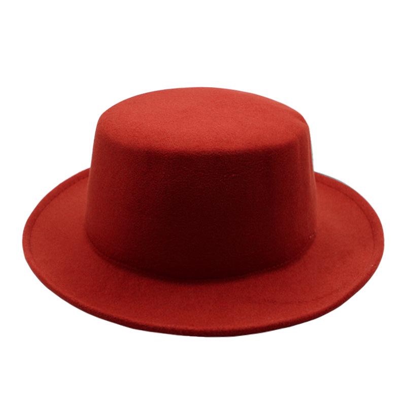 Унисекс Ретро Джазовая Федора с Плоскими Полями - Осенне-Зимняя Шляпа с Широкими Полями для Уличного Стиля и Защиты от Солнца