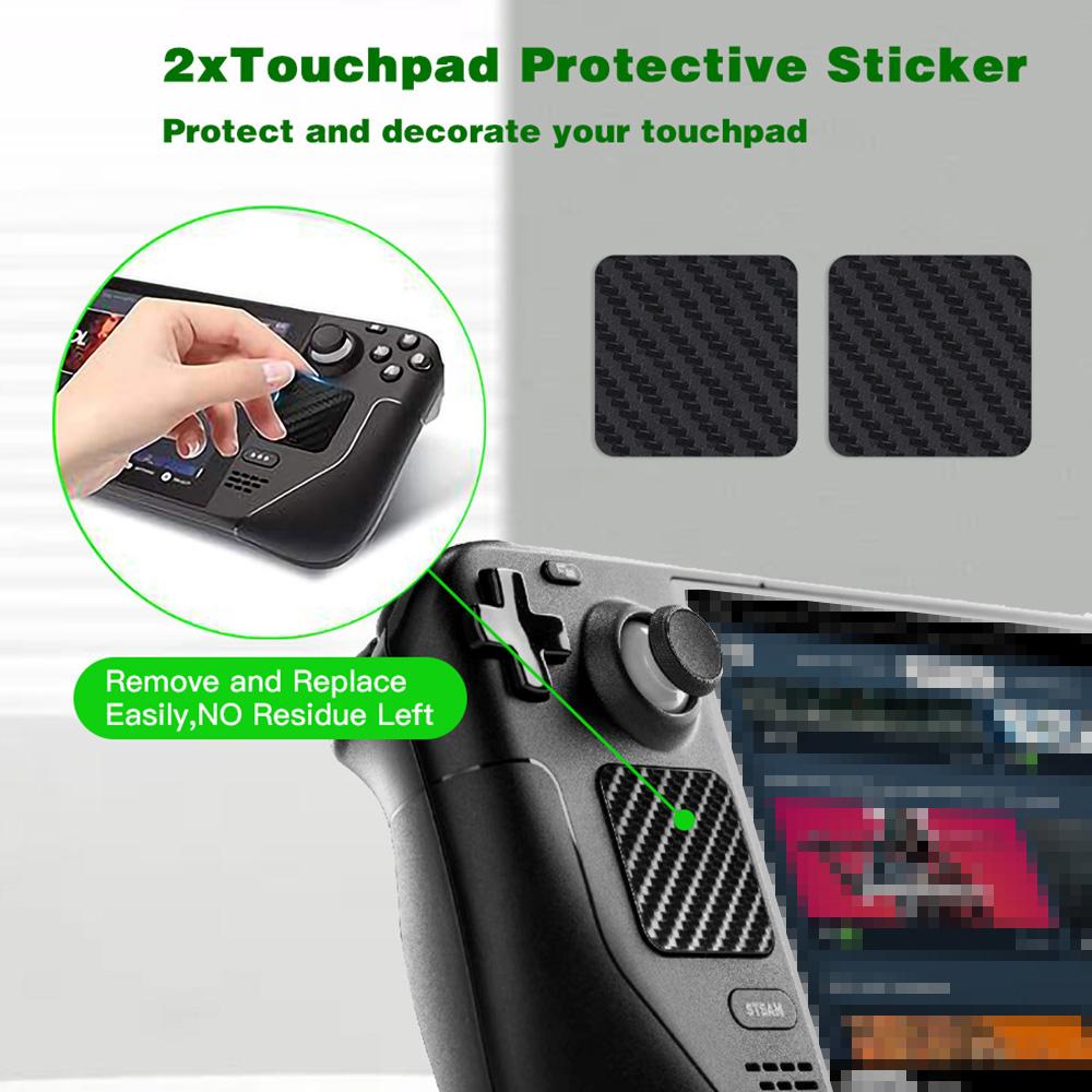 Steam Back Button Deck Accessories Set Touchpad Protective Film Back Thickened Buttons Rocker Cap