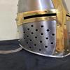 Medieval Templar Brass Cross Armor Metal Helmet Crusader Helmet Halloween Gifts
