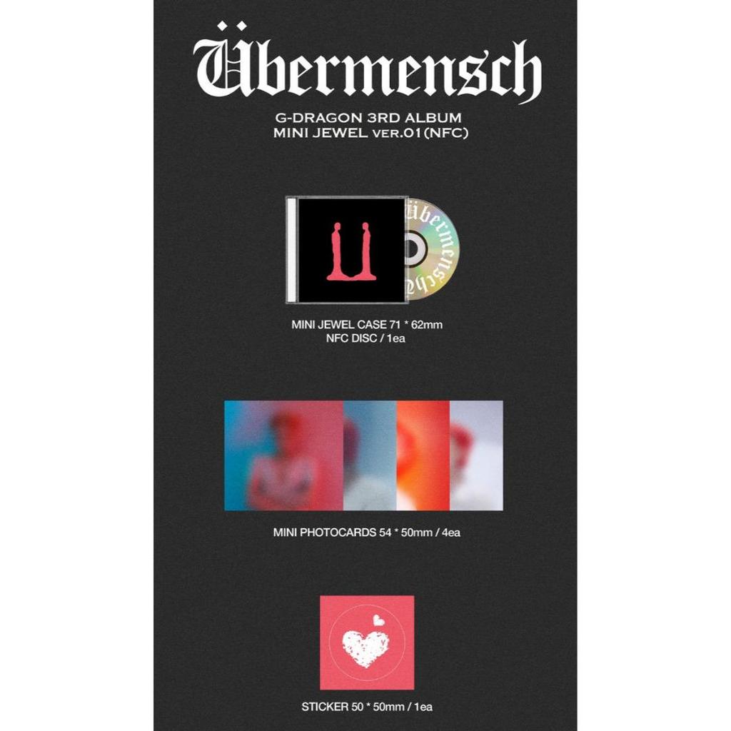G-DRAGON 3rd Album [Übermensch] (MINI JEWEL Ver.) (NFC)