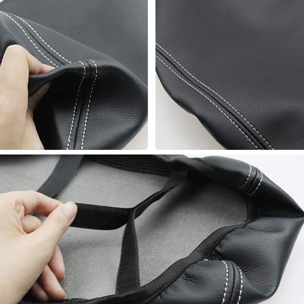 Black PU Leather Armrest Cover for BMW X3 Console
