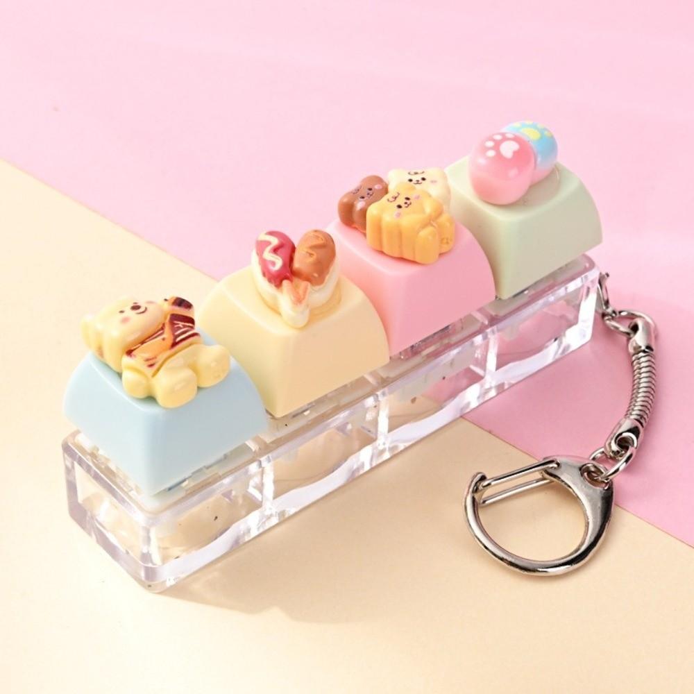 Finger Button Keycap Fidget Keychain Mechanical Finger Press Keycap Keychain Kids