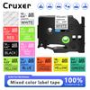 Cruxer 12/18/24mm Laminated Label Tape Compatible for Brother TZE-231 Tze 211 231 251 631 Ribbon Tape for Brother P-Touch