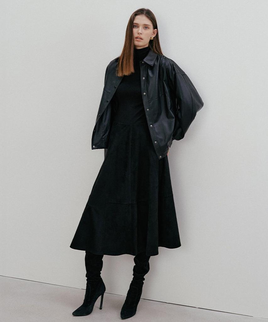 Baniseunyuyog Fw Юбка из искусственной замши Фиби Черная