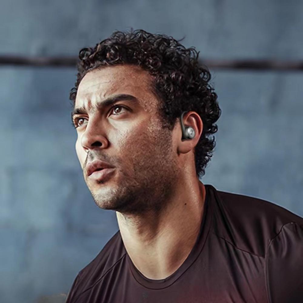 Новая обновленная версия Bluetooth-гарнитуры для бега с настоящим беспроводным шумоподавлением и полувкладышной спортивной гарнитурой