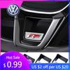 2026 Горячие Для Volkswagen VW Senior R Rline Логотип Отделка Руля Автомобиля ABS Хромированные Наклейки Аксессуары Для Volkswagen GTI Polo