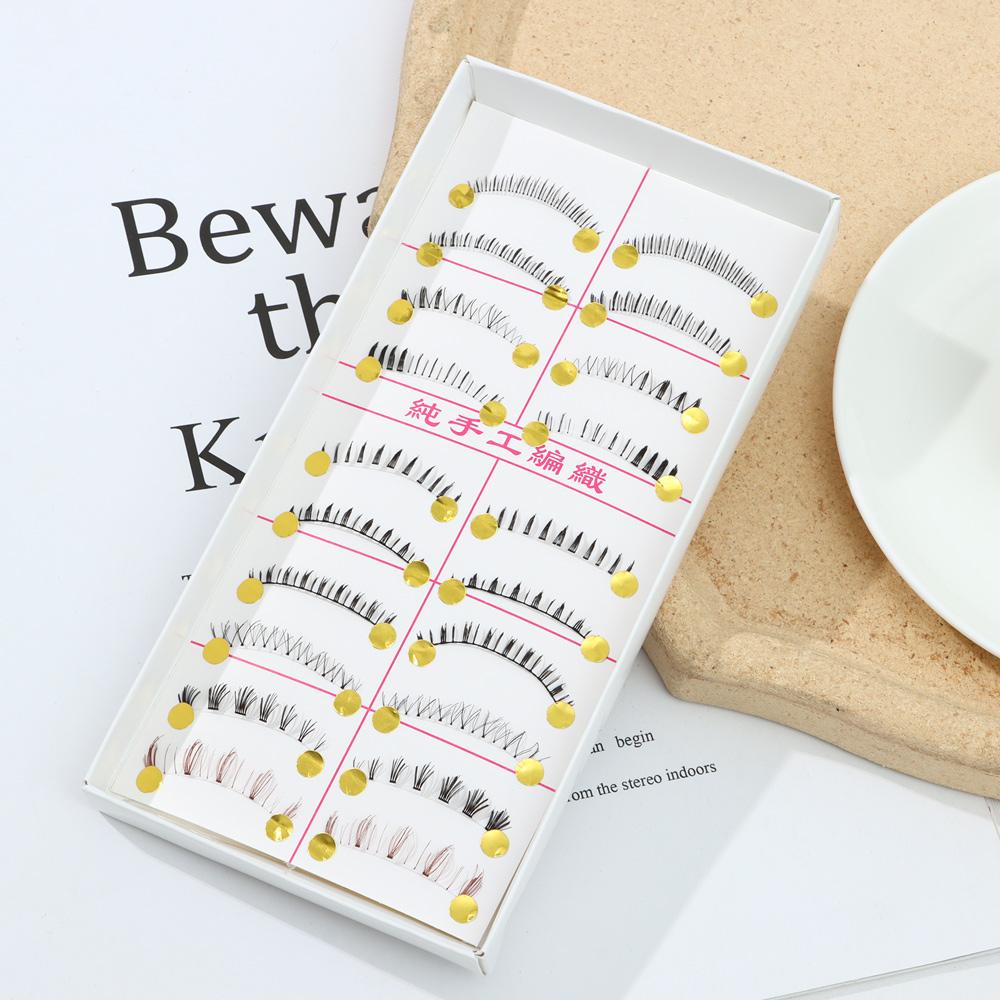 10 Pairs Hot Fake Natural Bottom Eye Lashes False Eyelashes Lower Handmade