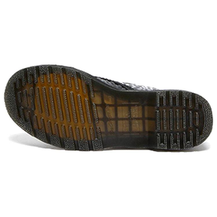 Доктор. Martens 1460 Pascal Ботинки с тиснением под зебру Женские ботинки Черный 26716001