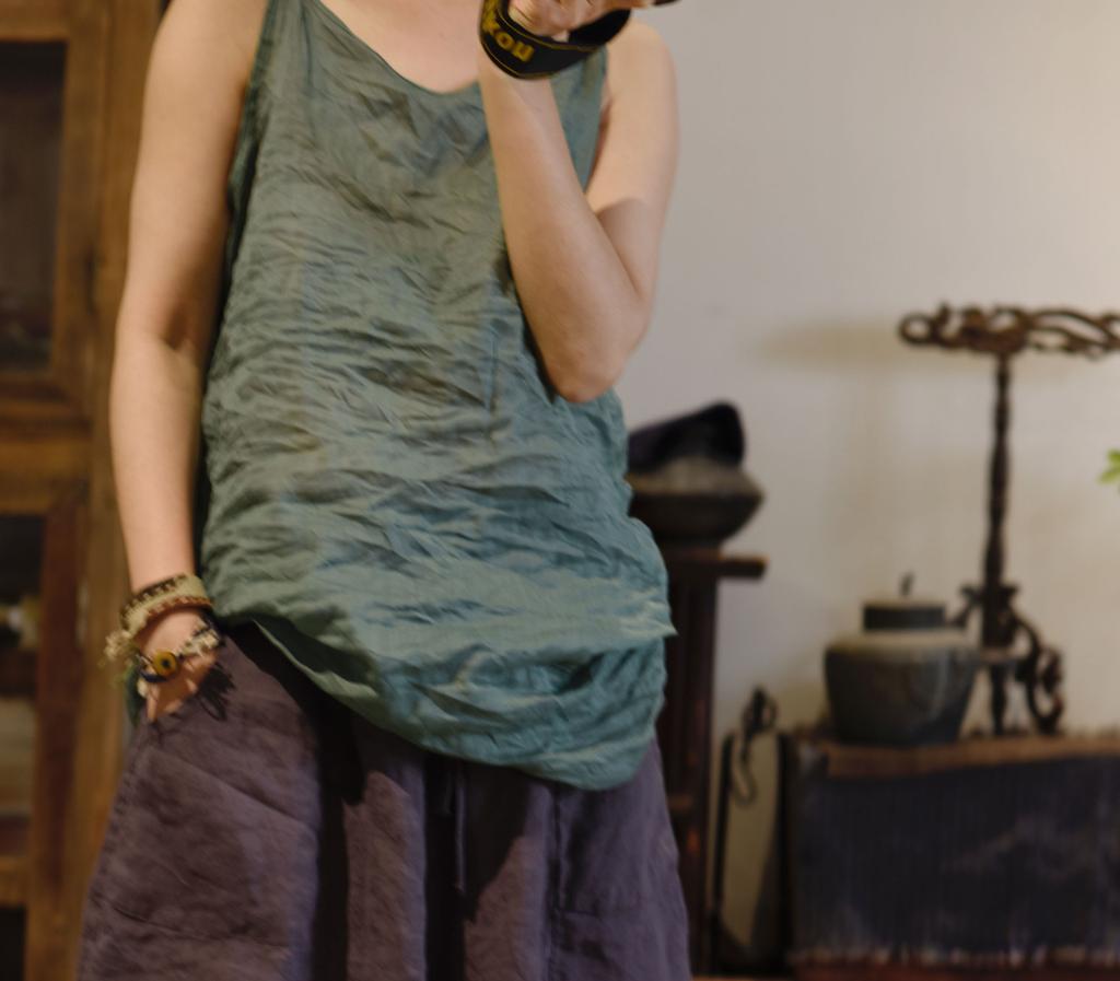 Johnature Женские весенние модные винтажные однотонные нишевые топы с v-образным вырезом в китайском стиле