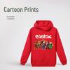 Детская толстовка с капюшоном с коротким рукавом и мультяшным принтом Roblox