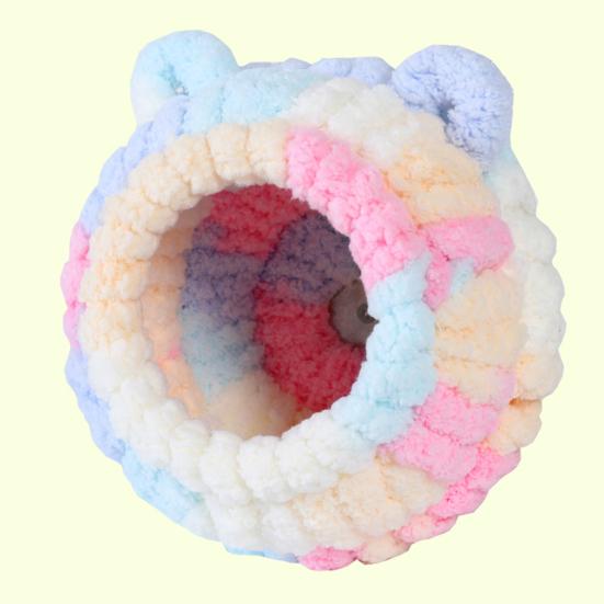 Плюшевое гнездо для птиц Мягкий круглый домик для птиц с ушками Уютное теплое гнездо-укрытие для попугая Пушистая пещера-гнездо для неразлучника конура волнистого попугайчика кореллы