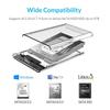 USB Type C Hard Drive Case SSD HDD Mechanical Transparent Mobile External Hard Drive Case 2.5-inch SATA Solid-state Drive Case