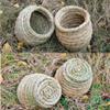 2PCS Birdcage Straw Simulation Birdhouse 100% Natural Fiber - Cozy Resting Breeding Place for Birds - Provides Shelter