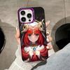 Game GI Nilou Purple Translucent Mobile Phone Case for iPhone 17 16 15 14 13 12 11 X XR XS 8 7 Air Pro Max Plus Colorful Cover
