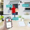 iCSee Solar-Powered PTZ Wireless Security Camera with Battery Monitor