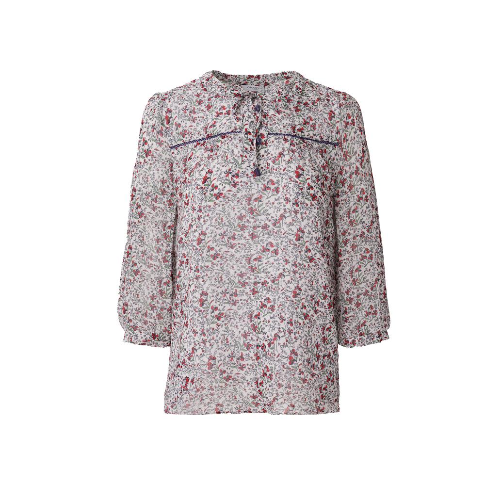 CROCODILE LADIES Soft Flower Ribbon Blouse_Clembl106