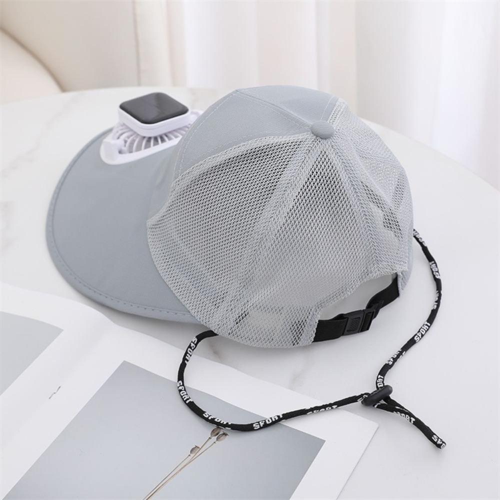 Breathable Solar Fan Hat USB Charging Sun Protection Caps Fashion Full Mesh Hats Summer
