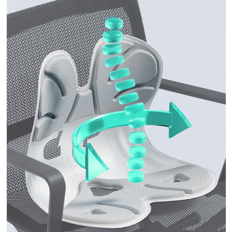 Эргономичная поясничная подушка, кресло для коррекции осанки сидя, офисная спинка для сидячего положения, устройство для вытяжения пояснично-шейного отдела позвоночника для взрослых