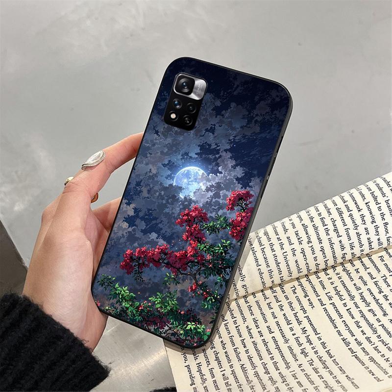 Чехол для телефона Cloud Moon Star Night Funda для Xiaomi Redmi note 14 Pro 14 13 12 11 10 Pro 14S 12S 11S Redmi 14C 13C 10