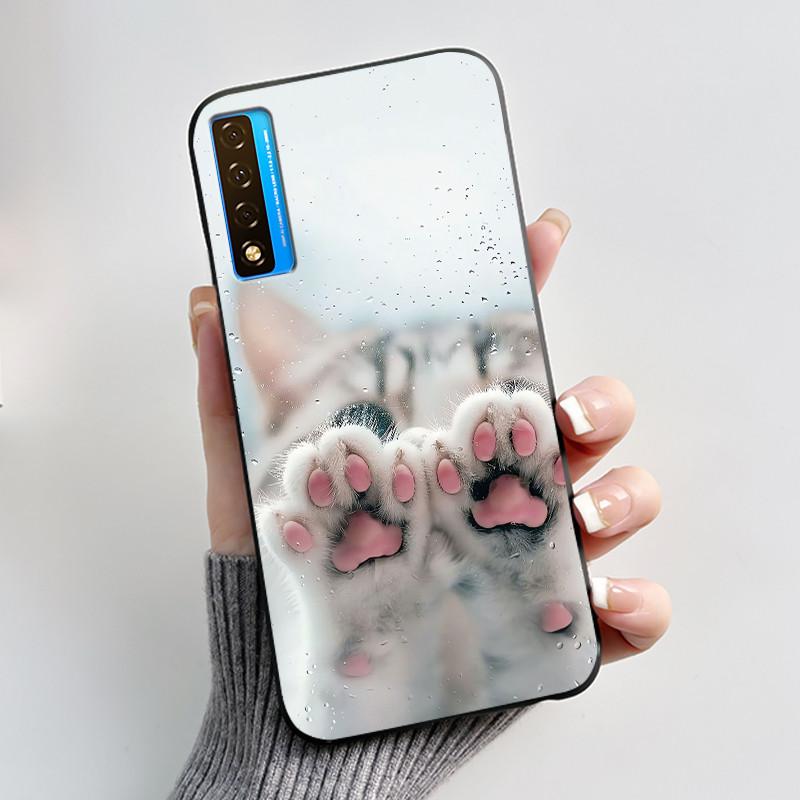 Чехол для TCL 20 20S 20 Pro 5G 20L Plus 20L+ Чехол Роскошный Дракон Милый Крутой Мальчики Девочки Черный Мягкий Силиконовый Чехол для Телефона Задняя Крышка