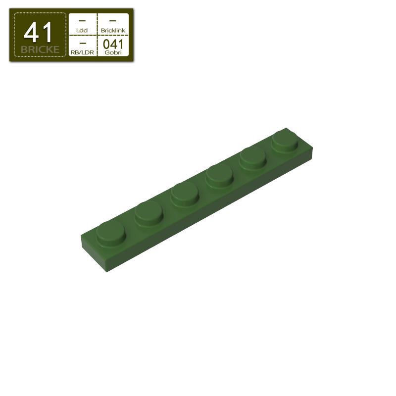BRICKE 1x6 Thin Plate for Lego 3666 Compatibility – Loose MOC Building Blocks