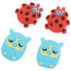 4PCS Cute Animal Shape Tennis Vibration Dampener Cartoon Tennis Racket Dampener  Tennis Practice
