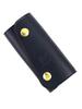 Leather Snap Button Key Case F 37 (Il Bisonte) (L) 5412305250 006 (Free) (Navy)