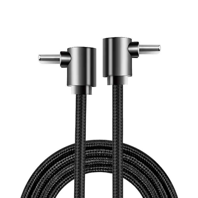Кабель USB C — USB C 60 Вт, Г-образный под 90 градусов, для быстрой зарядки телефона, Data Cord для iPhone Samsung Xiaomi Huawei Type C, Быстрый провод