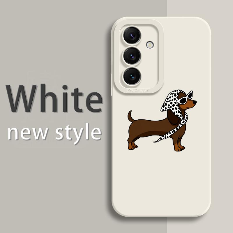 Cute Cat Puppy Phone Case For Samsung Galaxy Note 20 S25 Edge S24 FE S23 Plus S22 S21 Ultra A56 A55 A54 A53 A36 5G Bumper Cover