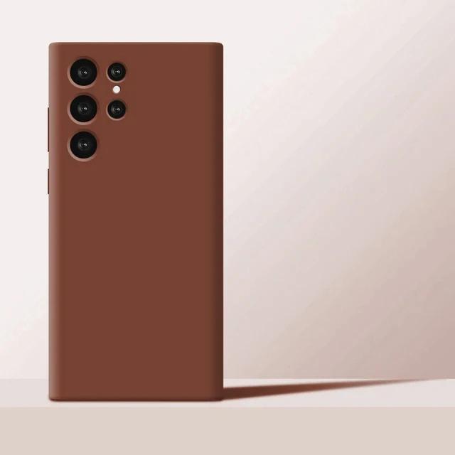 New Upgraded Liquid Silicone Phone Cases For Samsung Galaxy S24 S23 S22 S21 S20 Ultra Plus A34 A54 5G Case Soft Shockproof Cover