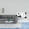 Скандинавская фигурка-рыцарь из смолы, скульптура с абстрактным дизайном и настенные часы-панда для современного дома